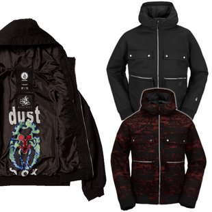 日本直邮VOLCOM/Volcom DUSTBOX 夹克男式女式单板滑雪服装 2024