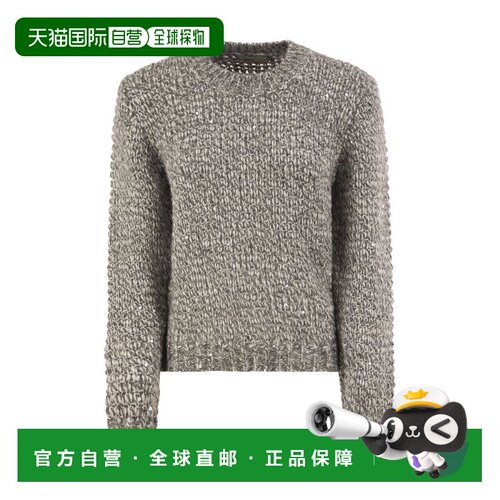 1h可退 香港直邮HERNO 女士针织衫 MG00050DR703359460 AW2026 灰