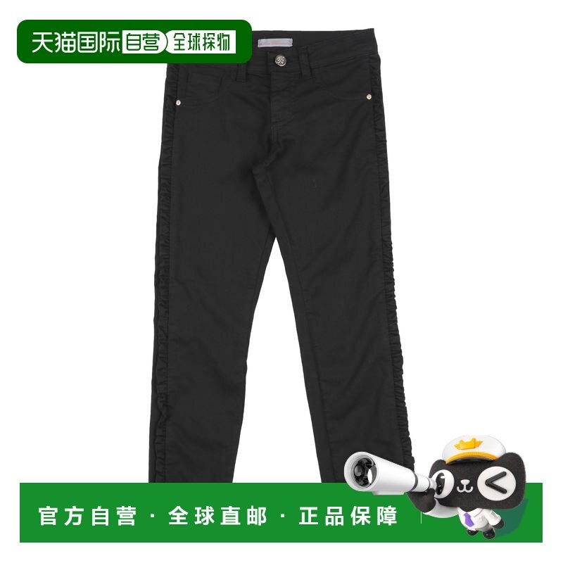 1h可退 香港直邮blumarine 女童 牛仔长裤童装 black黑色 舒适时,童装/婴儿装/亲子装,裤子,淘宝优惠券,粉丝福利购,淘宝优惠卷