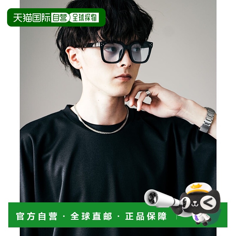 日本直邮Rocky Monroe 方形平光彩色镜片UV防护墨镜 [RK6854DU000