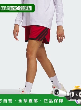 自营adidas Crazy Lite女式短裤-球队力量红2/黑色 美国奥莱直发