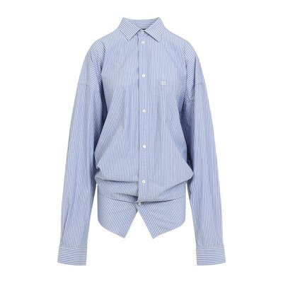 Balenciaga 条纹纽扣衬衫 809158TRM26