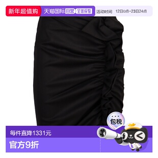 1h可退 香港直邮Nina Ricci 莲娜丽姿 女士 垂褶中长半身裙 24ACJ