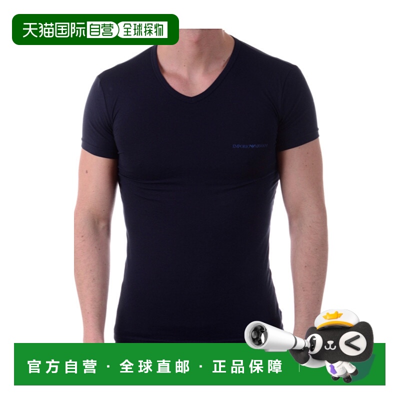 1h可退 香港直邮EMPORIO ARMANI 男士T恤 1115127P717BLUE阿玛尼