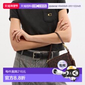 Plaza经典 香港直邮COACH 专柜款 老花麻将包女士皮质手拿手提包