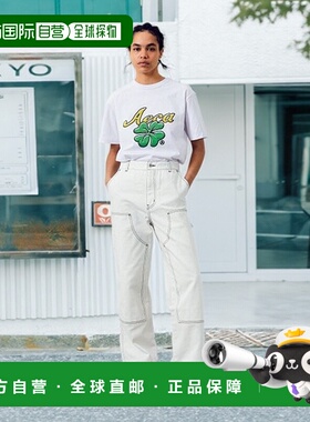 韩国直邮AECA WHITE 男士T恤AWCMSSBDTTSSO007A2WA CLOVER FLOWER