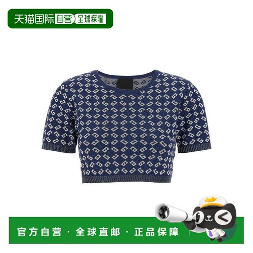 1h可退 香港直邮GIVENCHY 女士针织衫 BW61EE4ZQ3457 SS2025 蓝色