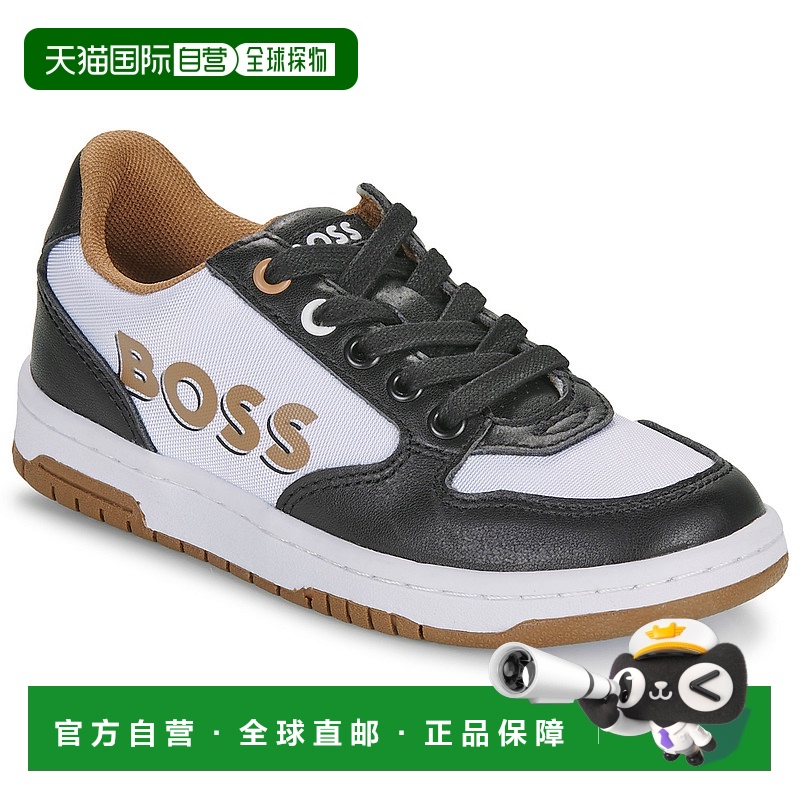 欧洲直邮BOSS 男孩 CASUAL J50861 低帮板鞋 黑色