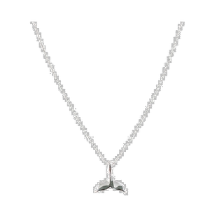 韩国直邮JUDY AND PAUL东大门新款首饰明星同款海豚尾巴925银项链