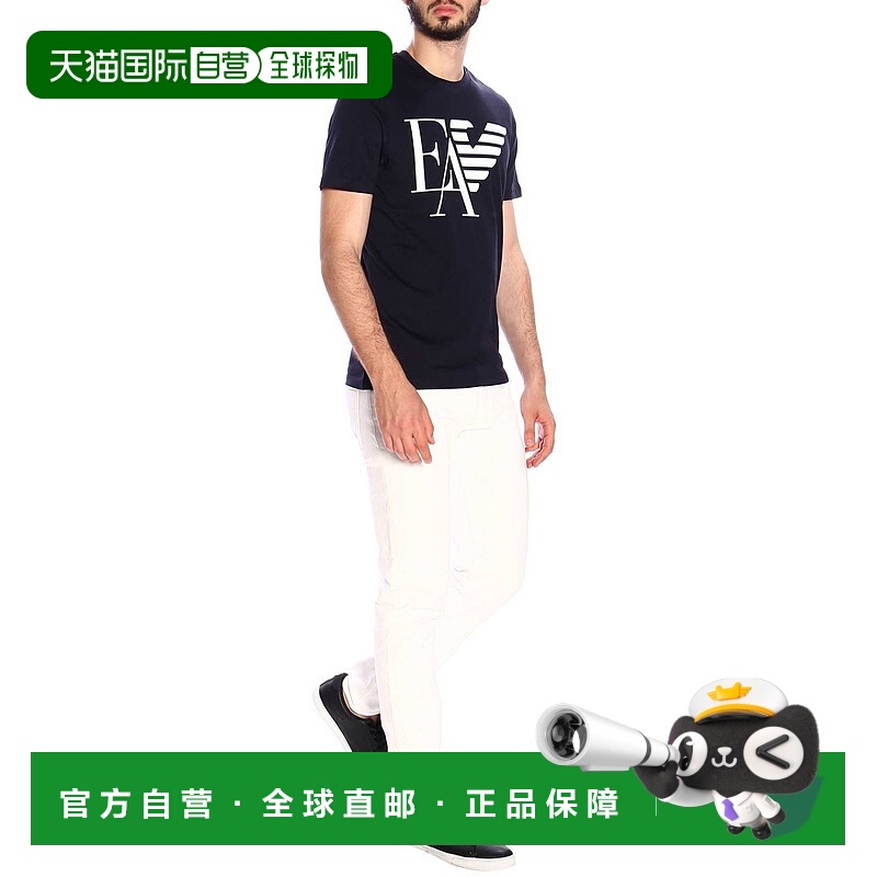 1h可退 香港直邮EMPORIO ARMANI 男士T恤 3G1TA91J00ZBLUE上衣