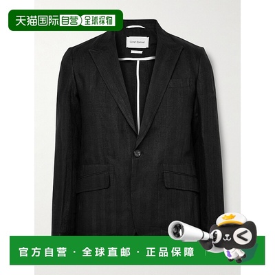1h可退 香港直邮潮奢 oliver spencer 男士 Wyndhams 刺绣亚麻西