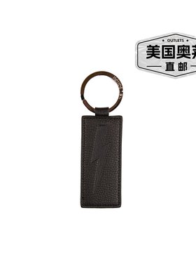 自营Neil Barrett 男士皮革钥匙扣 - 黑色 美国奥莱直发