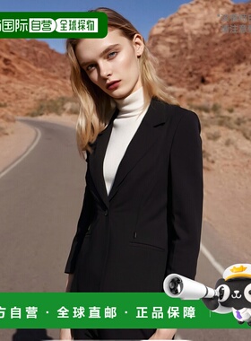 香港直邮GIVENCHY 女士夹克 BW30FP14RQ001 黑色 披风西装夹克
