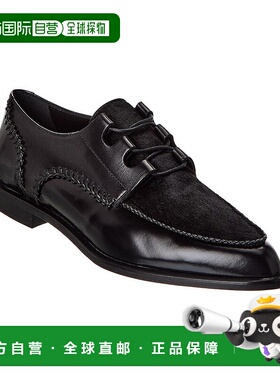 自营tod'sTOD的皮革和小牛皮乐福鞋-黑色 美国奥莱直发