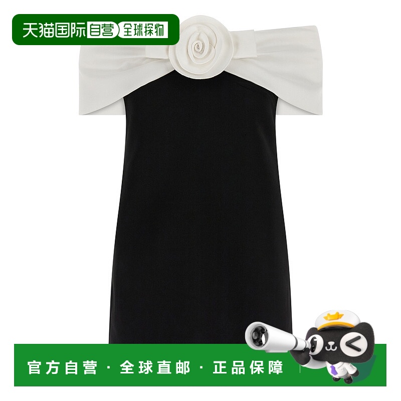 1h可退 香港直邮潮奢 Self-Portrait 女士 'Black Crêpe Mini'..