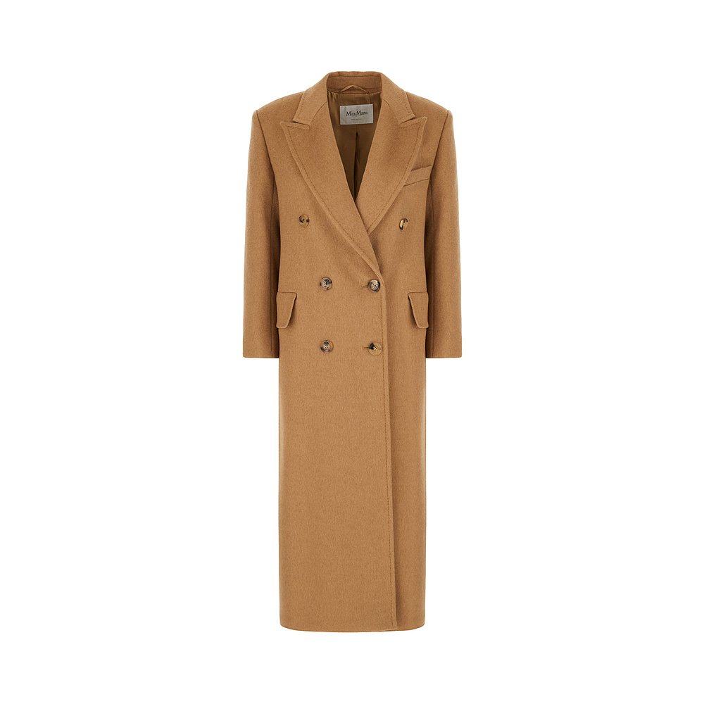 潮奢 MaxMara 麦斯玛拉 女士 驼色羊毛大衣 FUNGO001