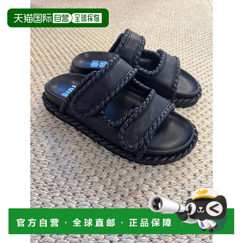 自营bibi louWomen's Lama Sandal In Black - black 美国奥莱直