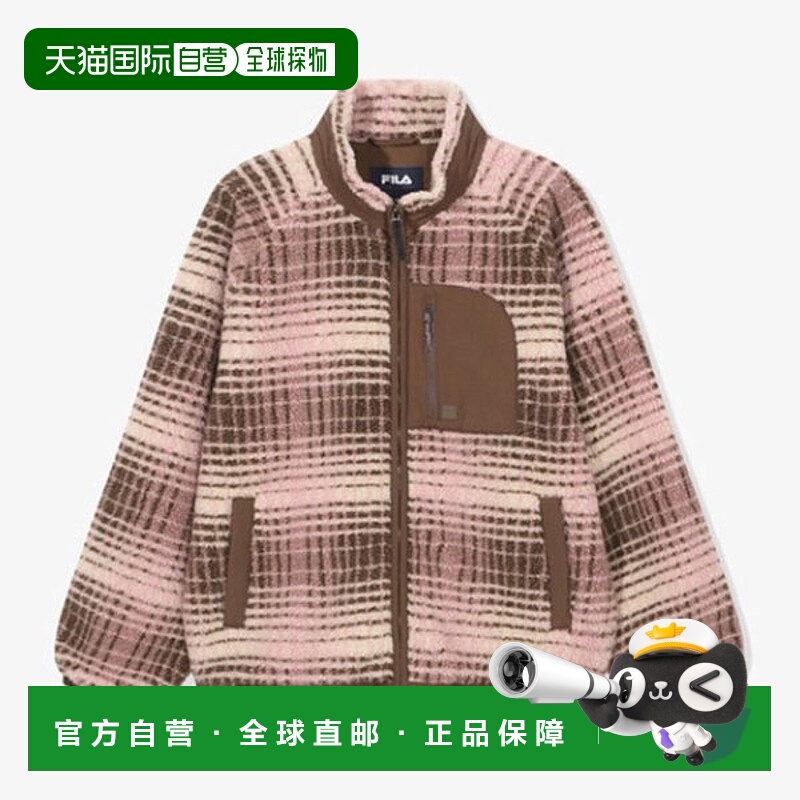 韩国直邮FILA Wheela 格纹羊毛夹克 FS254PL01X002260