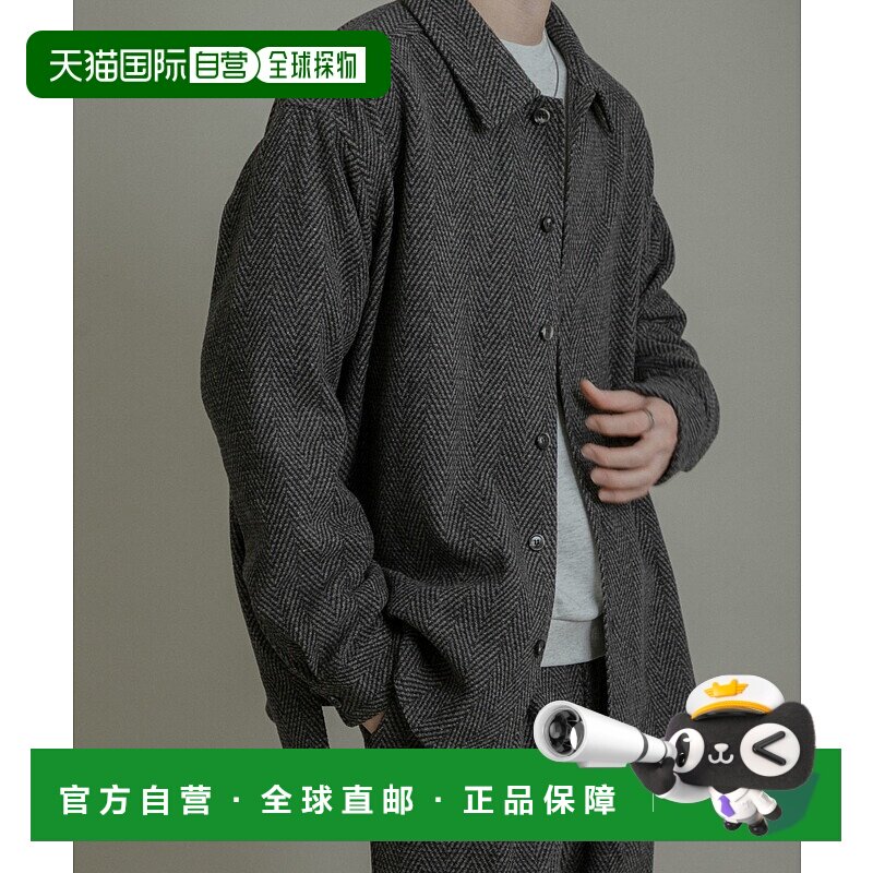 1h可退 日本直邮SENSE OF PLACE 男装 人字纹衬衫外套  AAA713B11