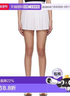 香港直邮SPORTY & RICH 女士 Serif Logo Anae 短裙半身裙包臀裙