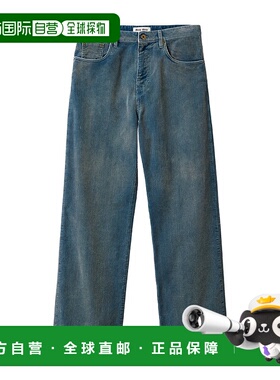 香港直邮Miu Miu 刺绣徽标直筒休闲裤 MP162316DES231牛仔裤