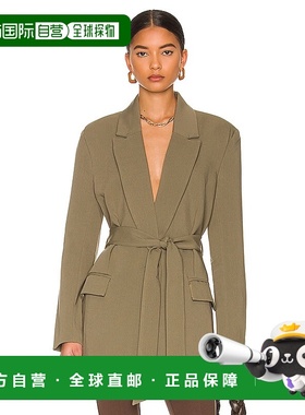 1h可退 香港直邮潮奢 Bardot 女士 束带西装外套商务休闲 简约奢