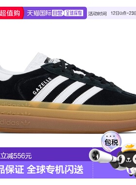 1h可退 香港直邮潮奢 Adidas 女士 黑色 Gazelle Bold 运动鞋 IE0