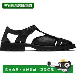 1h可退 香港直邮Hereu 男士 黑色 Pesca Sport Grainy 凉鞋 PESPG