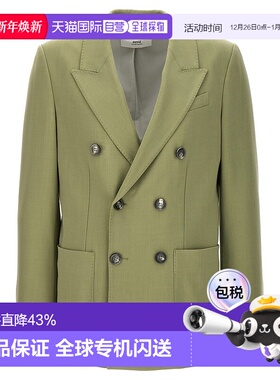 1h可退 香港直邮Ami Paris 男士 双排扣羊毛西装外套 HBV207VI000