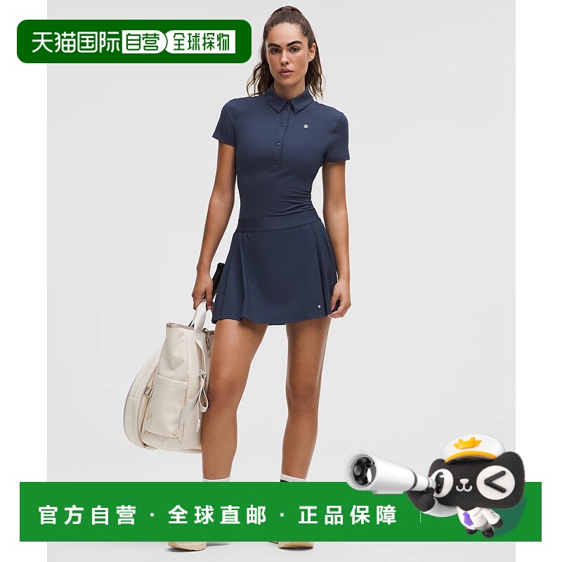 日潮跑腿Lululemon露露乐蒙 常规款侧褶高腰网球短裙 prod2000165