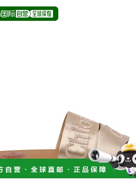 香港直邮CHLOÉ 女士凉鞋 26S188VH291 SS2026 金色 Gold Woody Sa