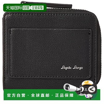 【日本直邮】Legato largo 折叠钱包 Lineare LJ-E1513 黑色 时尚