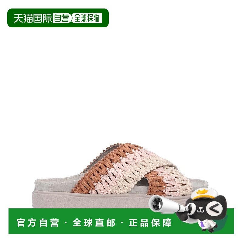 1h可退 【美国直邮】INUIKII女士时装凉鞋平底圆头真皮时尚舒适