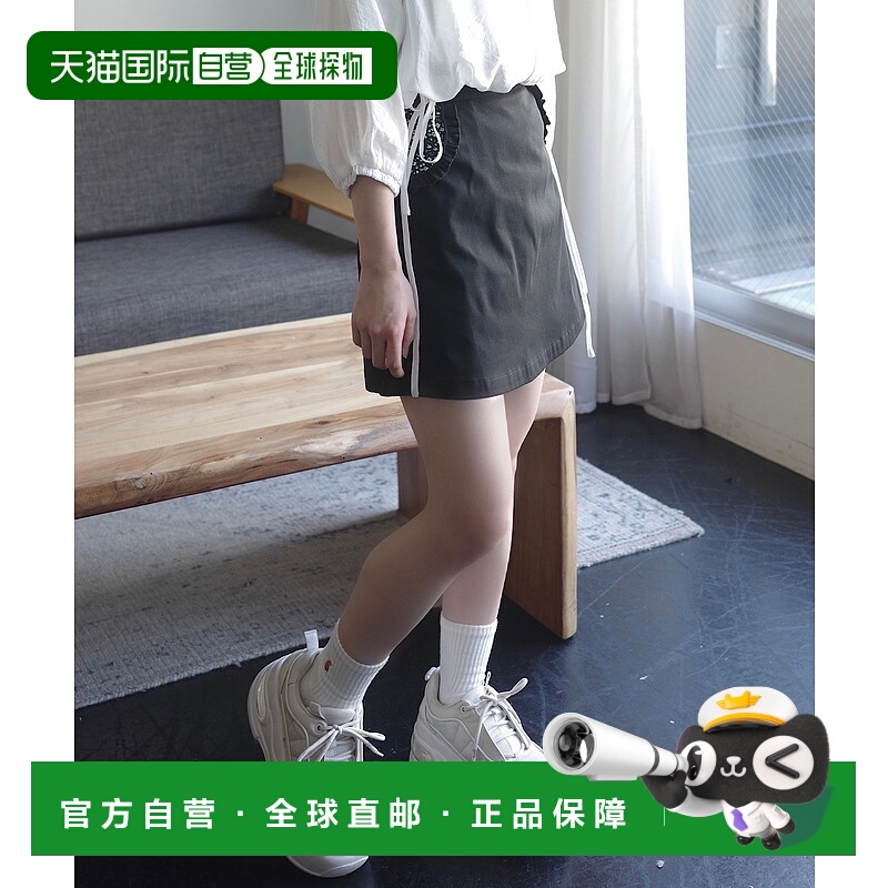 日本直邮nene 花柄口袋内衬台形迷你裙 IFIZI0724004半身裙短裙