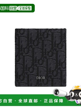 香港直邮Dior 黑色提花面料 Oblique 印花钱包 2ESBH072YSE迪奥