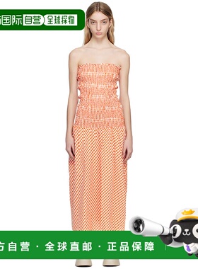 1h可退 香港直邮潮奢 kenzo 高田贤三 女士 橙色 & 白色 Paris 格