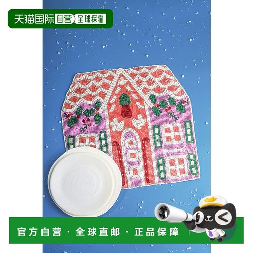 自营tiramisuPink Gingerbread House Placemat 美国奥莱直发