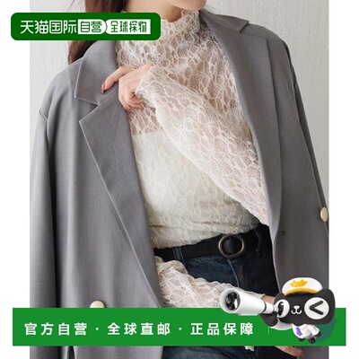 日本直邮官方授权 COLONY 2139 弹力蕾丝立领套头上衣