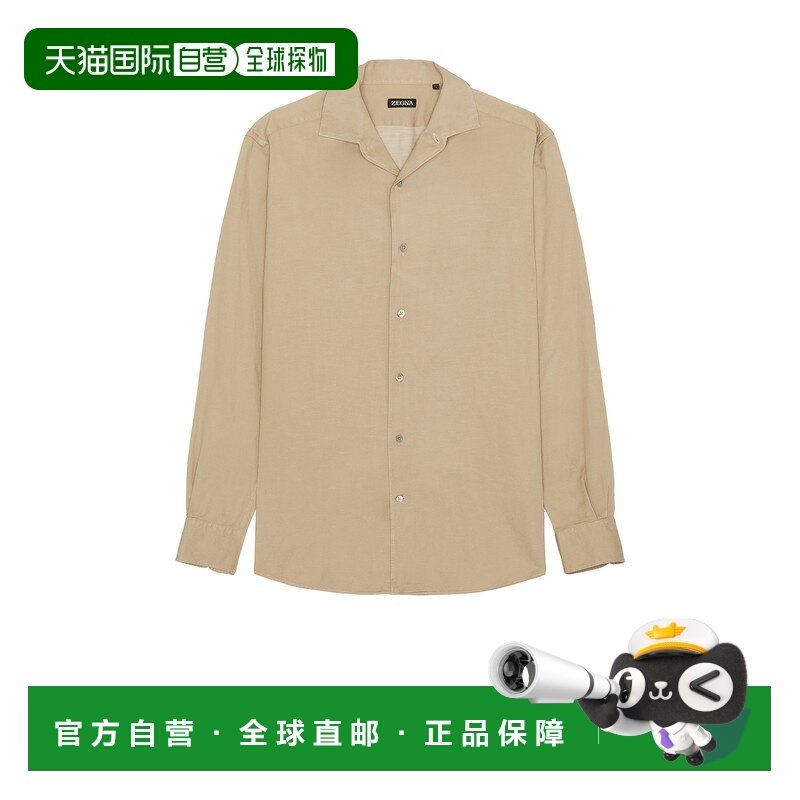 1h可退 香港直邮zegna 杰尼亚 男士 棉质亚麻牛仔布衬衫 RUFX22A9,男装,衬衫,淘宝优惠券,粉丝福利购,淘宝优惠卷
