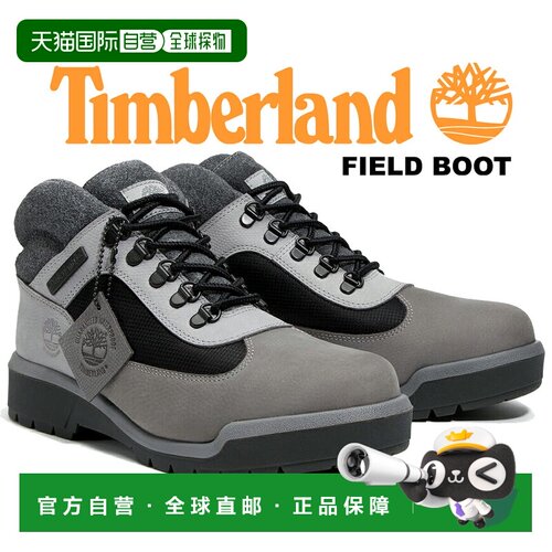 日本直邮添柏岚 Timberland FIELD BOOT WP 中灰色磨砂皮靴 a6dsw