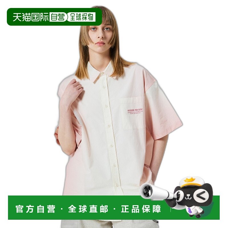 韩国直邮OCEANPACIFIC 女士女衬衫WOPC6SESHZ02 GRADATION SHORT SL