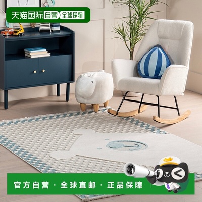 自营nuLOOM Cecelia 北极熊儿童流苏地毯 - 淡蓝色 新款 【美国奥