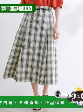 日本直邮grove 代码丝带塔克A线裙子 GR1241EW054344 [商品品类：