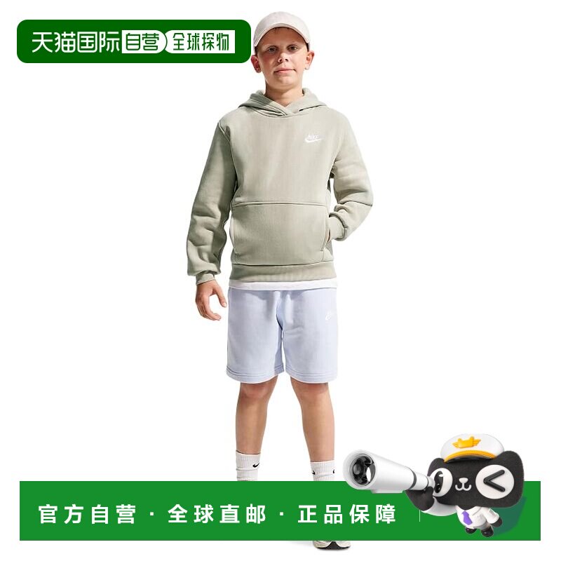 美国直邮Nike 耐克 女童 Club 休闲抓绒套头衫连帽衫(大童)童装