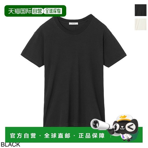 日本直邮THE ROW 圆领 T恤 女式 7964 k569 blk BLAINE TOP