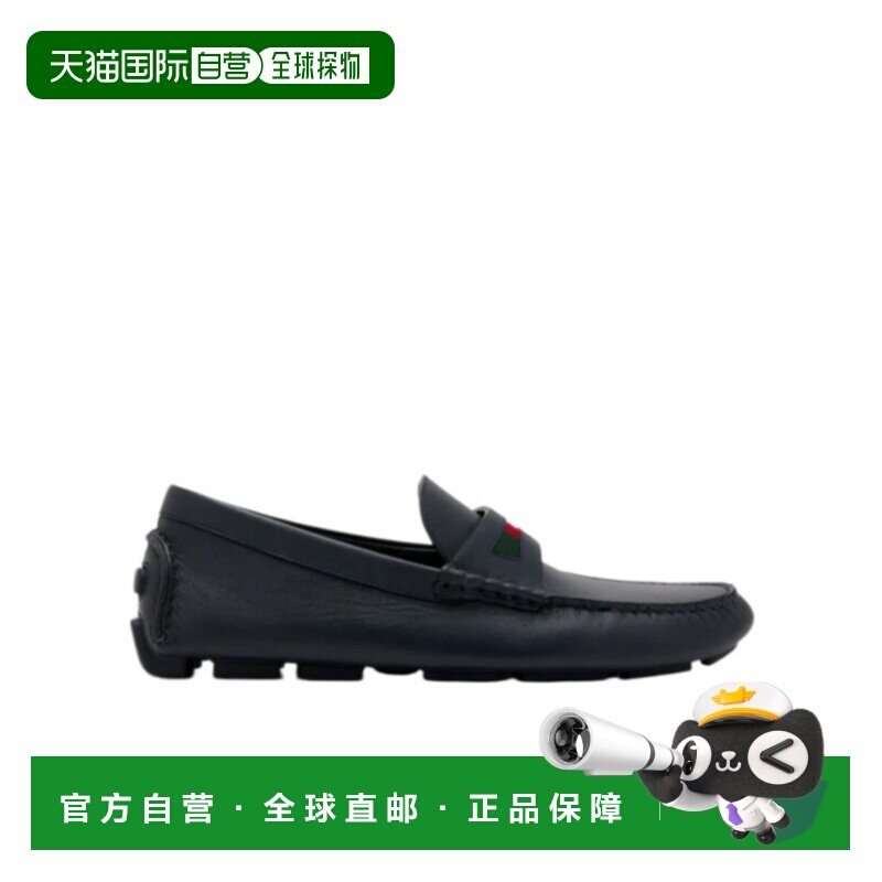 1h可退 香港直邮Gucci 织带驾车鞋 854080AAFU2男鞋一脚蹬乐福鞋图片