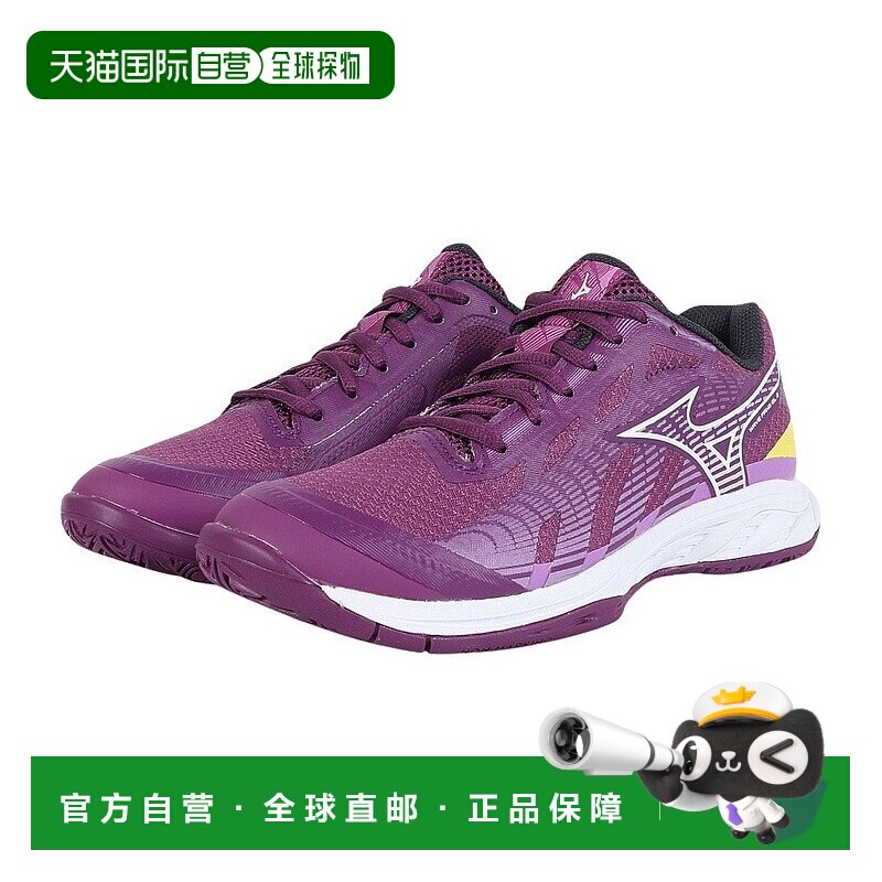 日潮跑腿MIZUNO美津浓 （男女款）羽毛球鞋 Wave Fang EL2 Purple