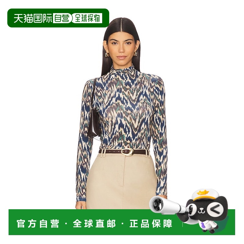 香港直邮潮奢 ULLA JOHNSON 女士 Aurelia 长袖高领上衣 PF250826