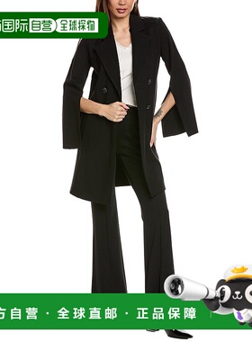 自营 Joseph Ribkoff Trench Coat - black 美国奥莱直发风衣