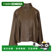 香港直邮潮奢 皮革高領短版 LOEWE 1h可退 罗意威 女士 派克大衣
